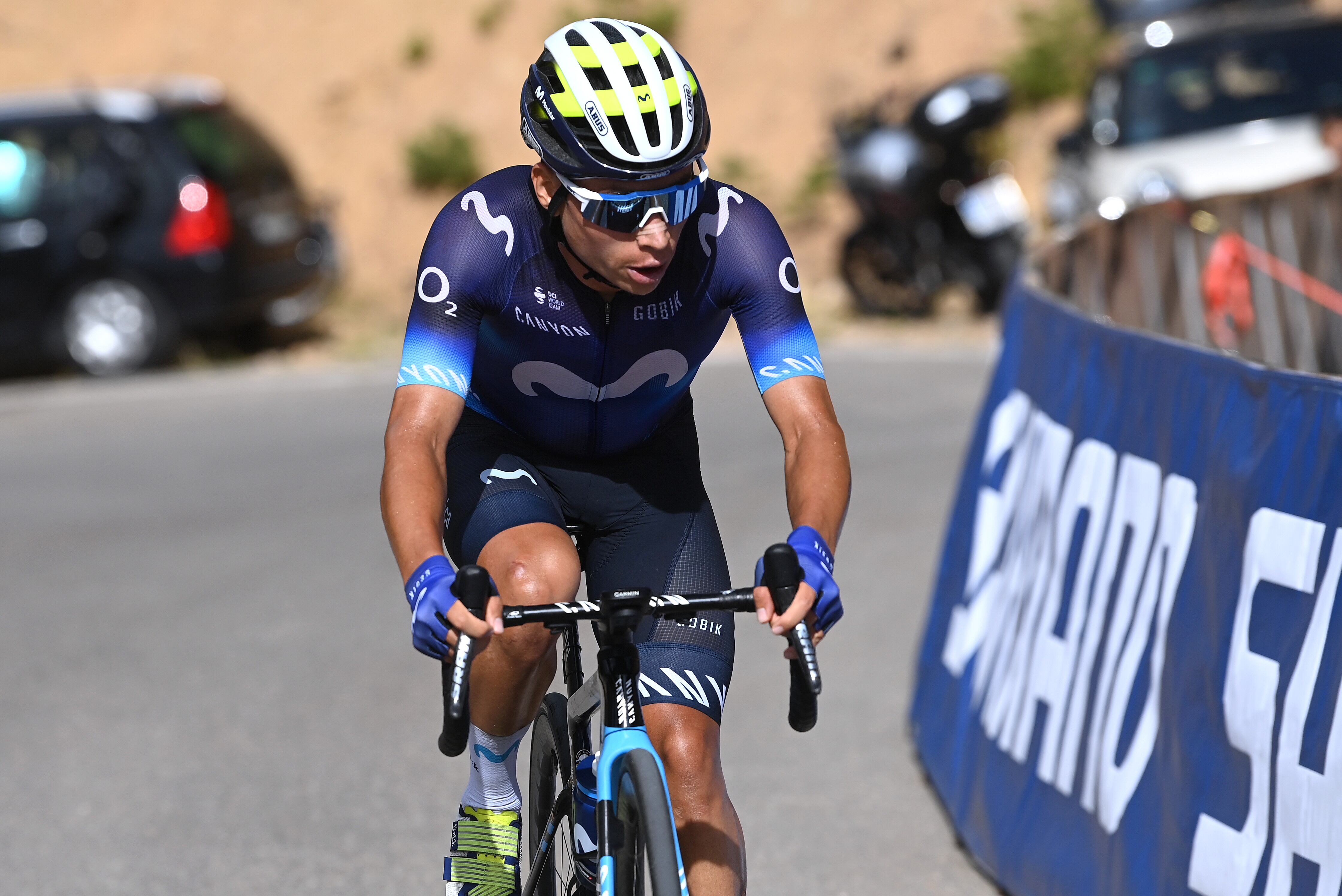 Einer Augusto Rubio Reyescon el  Movistar Team en la etapa 6 de La Vuelta a España (Photo by Tim de Waele/Getty Images)