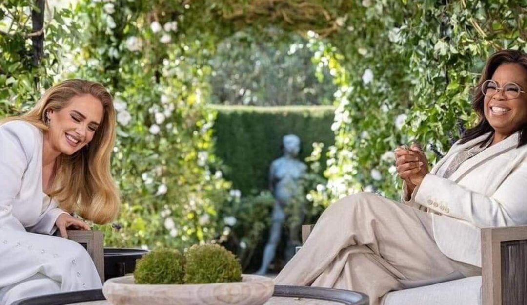 La cantante Adele junto a Oprah