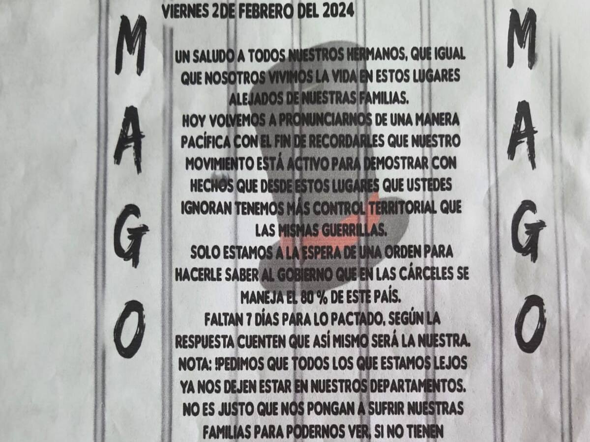 Desde el Inpec rechazaron los panfletos y disparos contra cárcel de varones de Armenia