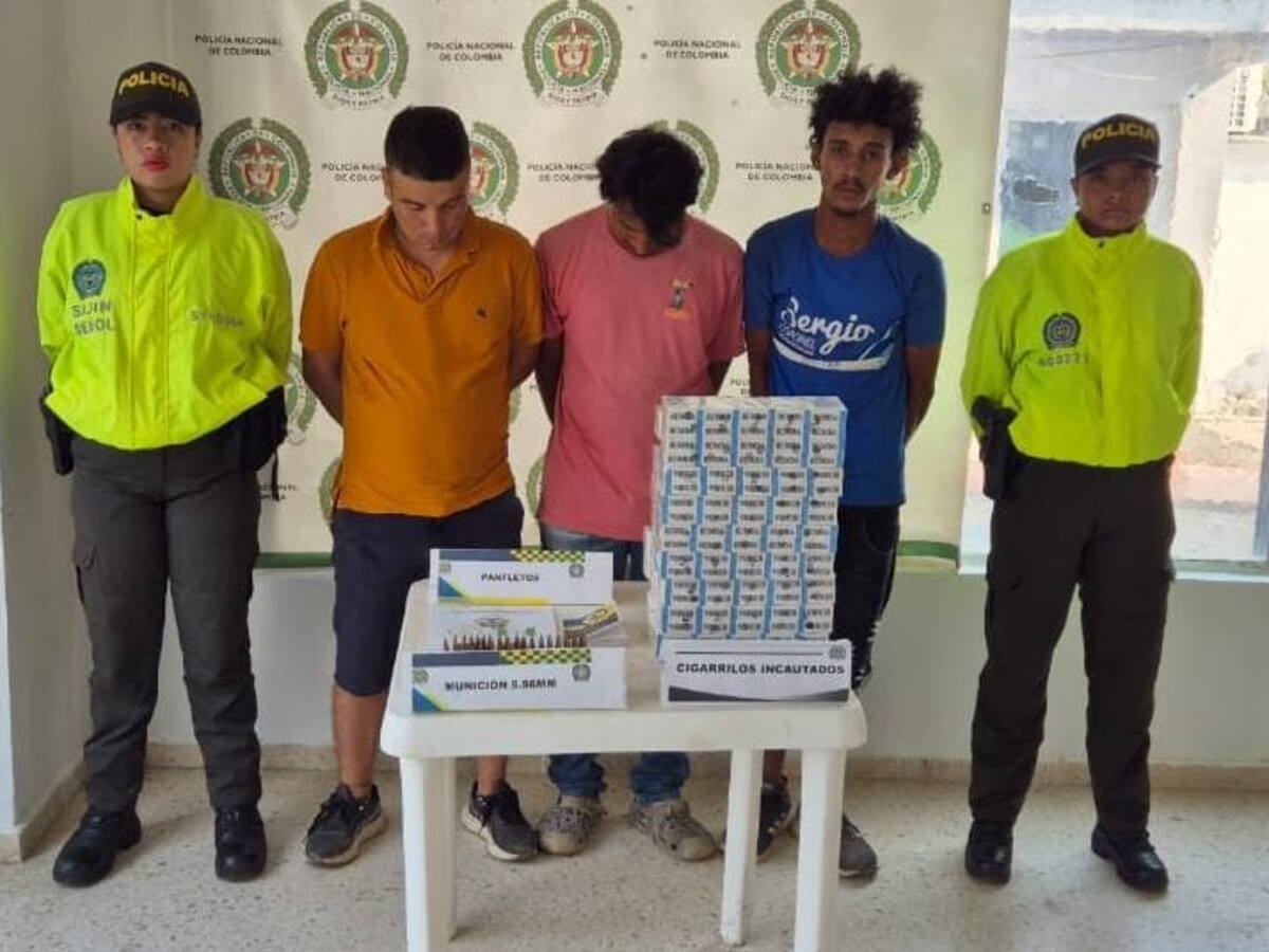 Cayeron tres presuntos miembros del Clan del Golfo implicados en extorsiones en Bolívar