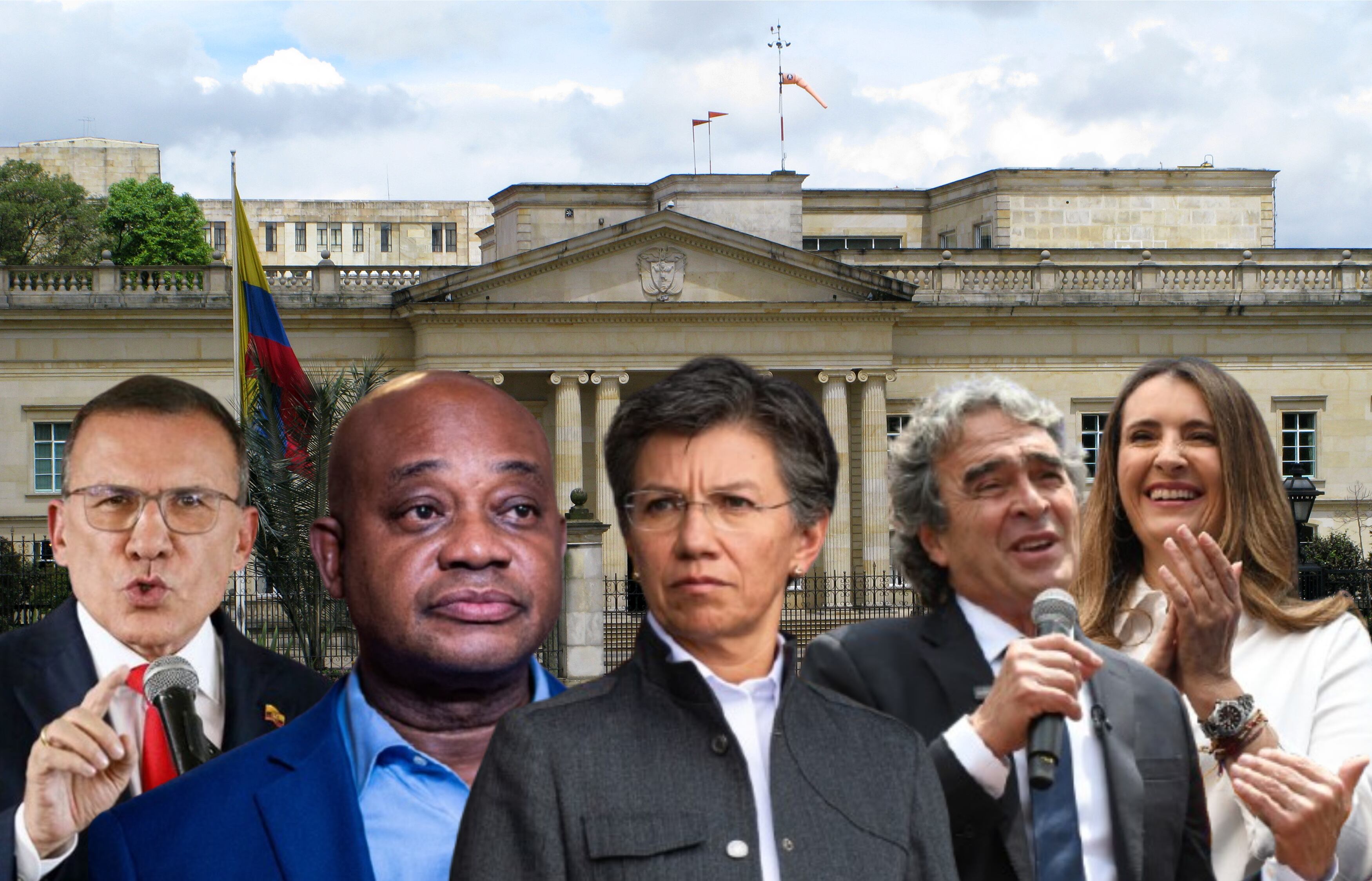 Imagen de referencia. Casa de Nariño: Getty Images / Paloma Valencia: Getty Images / Luis Gilberto Murillo: Getty Images / Sergio Fajardo: Getty Images / Roy Barreras: Colprensa / Claudia Lopez: Colprensa.