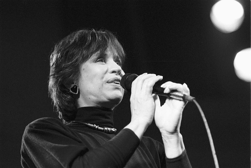 AMSTERDAM, NETHERLANDS - 12th FEBRUARY: Brazilian singer Astrud Gilberto performs at the Paradiso in Amsterdam, Netherlands on 12th February 1988. (photo by Frans Schellekens/Redferns)