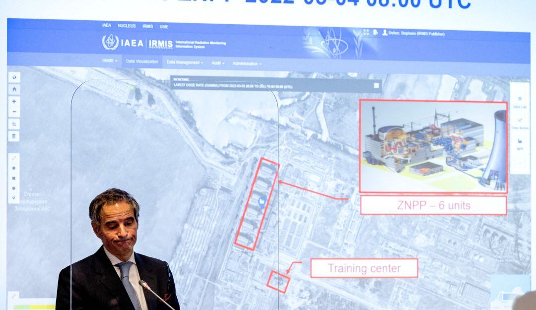 El director del OIEA, Rafael Grossi, explica los riesgos en Chernóbil