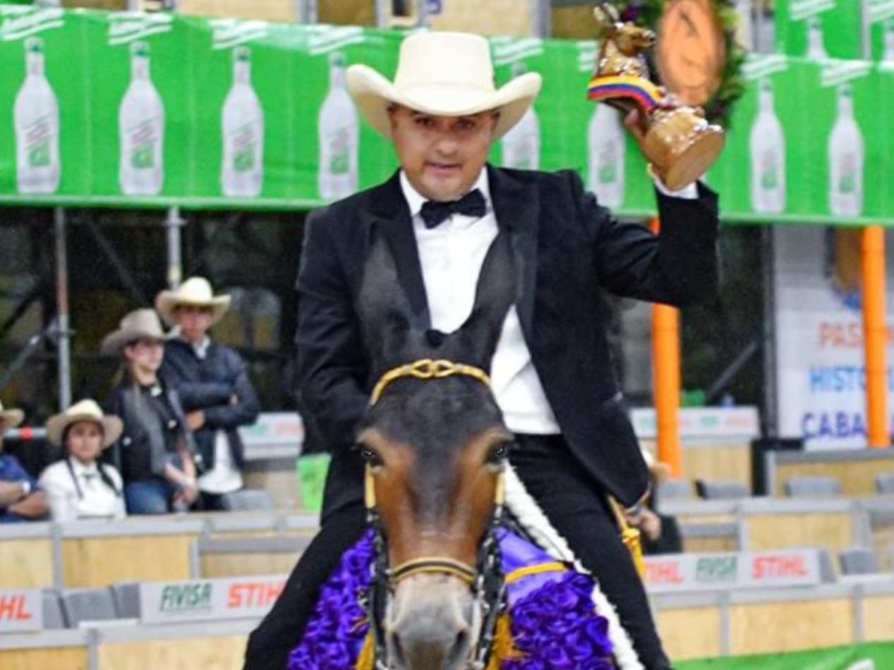 Nicolás Caro Ángel, caballista asesnado en Titiribí- foto Carlos Arias
