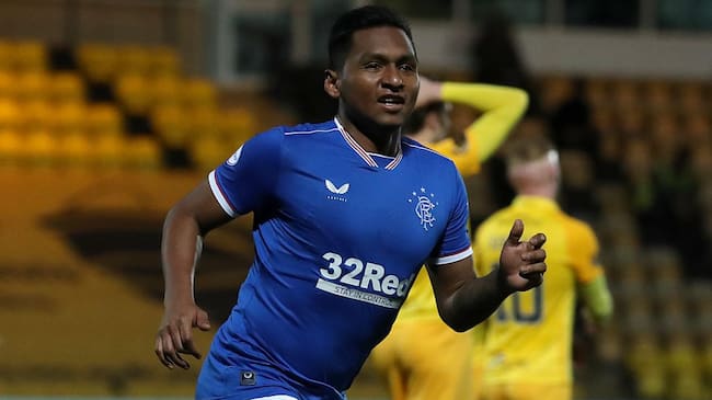 Alfredo Morelos anotó el gol de la victoria para el Rangers
