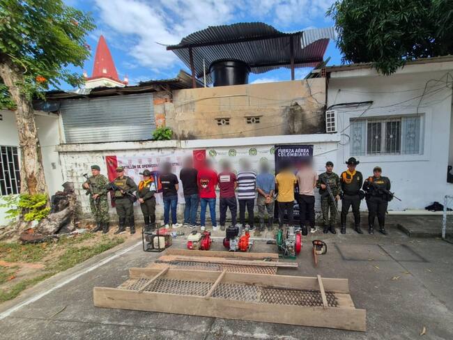 Operación contra minería ilegal en el Tolima