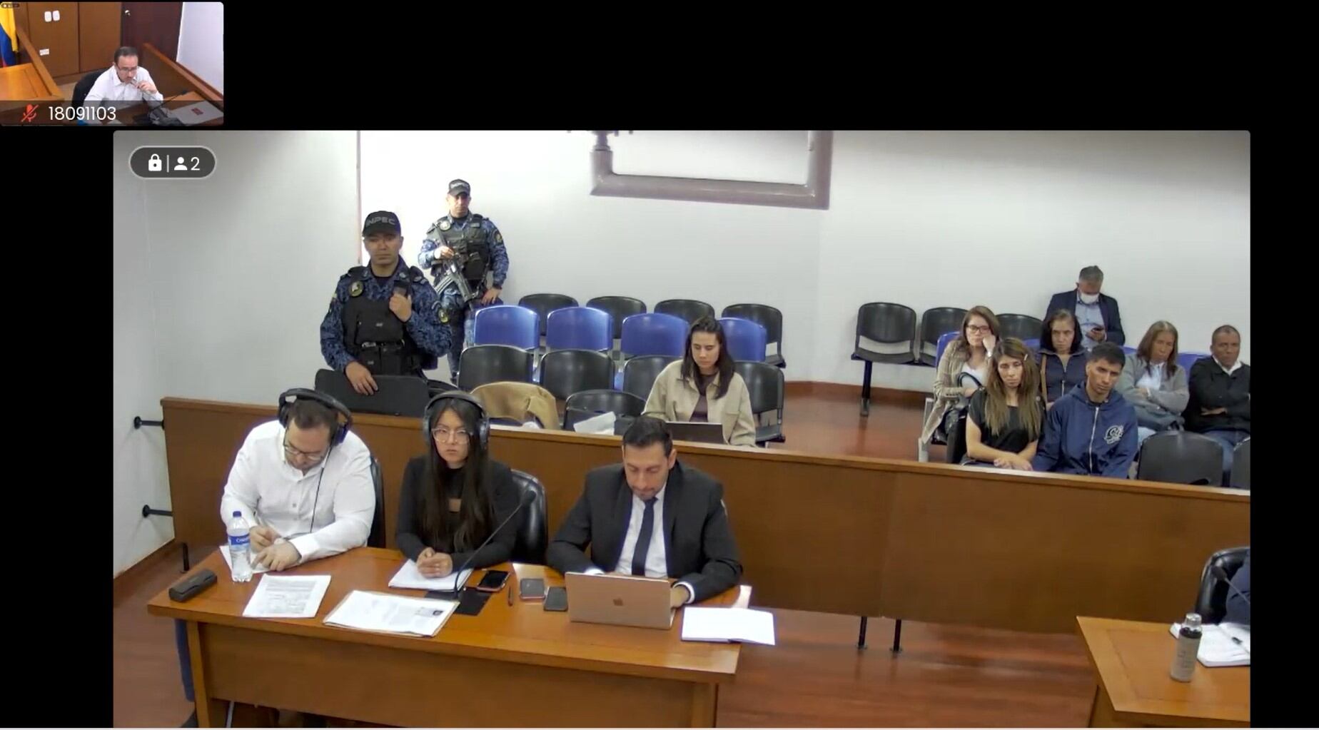 Audiencia de acusación formal en contra de John Poulos por el feminicidio de Valentina Trespalacios