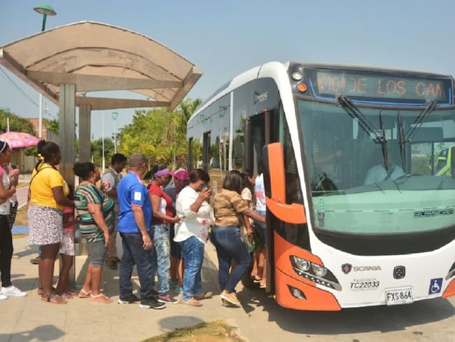 2 mil usuarios se han subido a la ruta de Transcaribe X101 en Cartagena