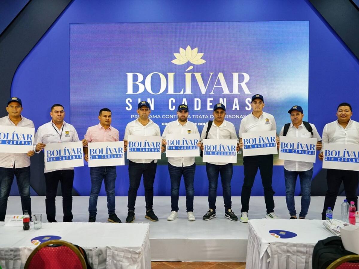 Gobernación lidera ‘Bolívar sin Cadenas’, el programa de lucha contra la Trata de Personas