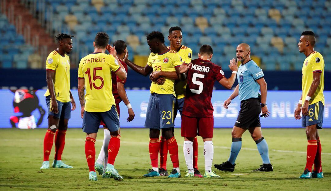 Colombia fue superior ante Venezuela pero no pudo pasar del empate