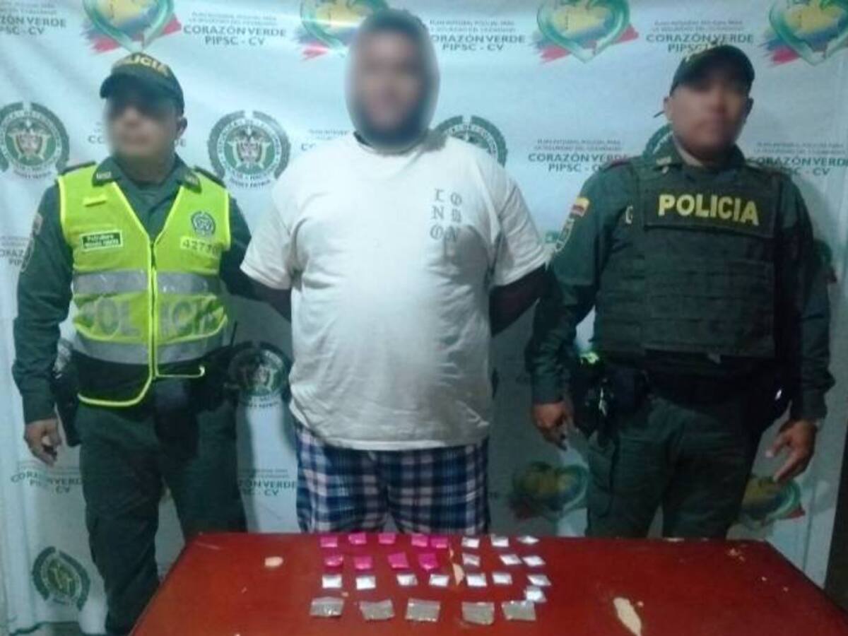 Capturan en Cartagena un hombre con más de 300 dosis de coca para la venta