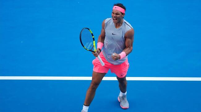 El español Rafael Nadal, número uno del mundo, avanzó sin dificultad hasta la tercera ronda del Abierto de tenis de Australia. Foto: Getty Images