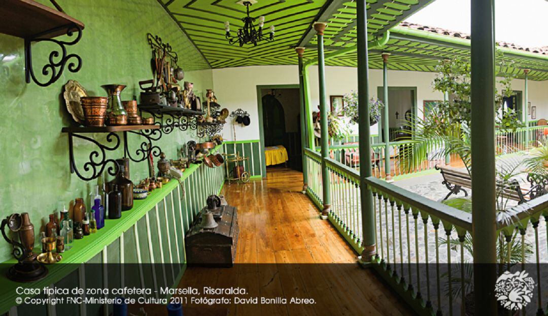 Casa tradicional cafetera