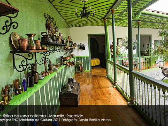 Casa tradicional cafetera