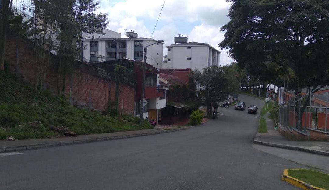 Vía sector de la Universidad del Quindío 