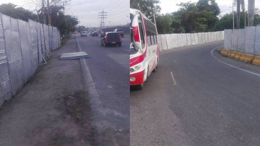 Indignación por encerramiento de barrio cercano a donde será la misa del papa en Cartagena. Foto: Marta Angulo