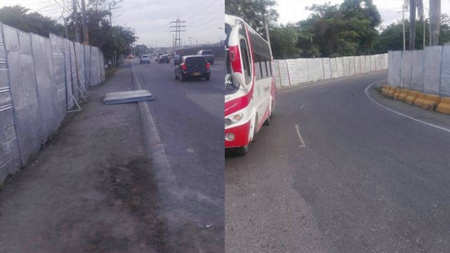 Indignación por encerramiento de barrio cercano a donde será la misa del papa en Cartagena. Foto: Marta Angulo