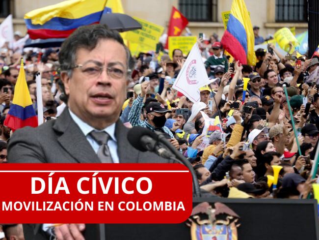 EN VIVO Día Cívico en Colombia: Así avanza la jornada de movilización convocada por Gustavo Petro / Getty Images