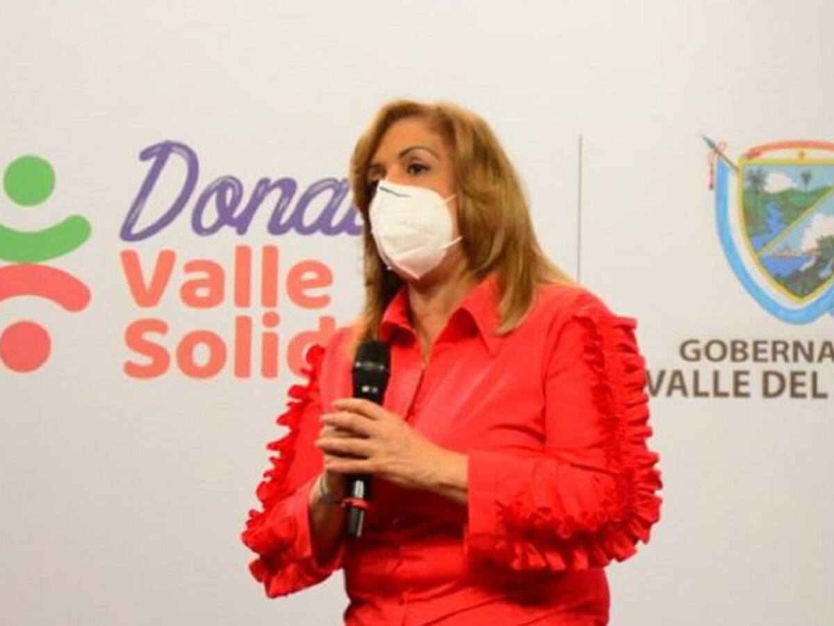 Gobernadora del Valle dió negativo para coronavirus