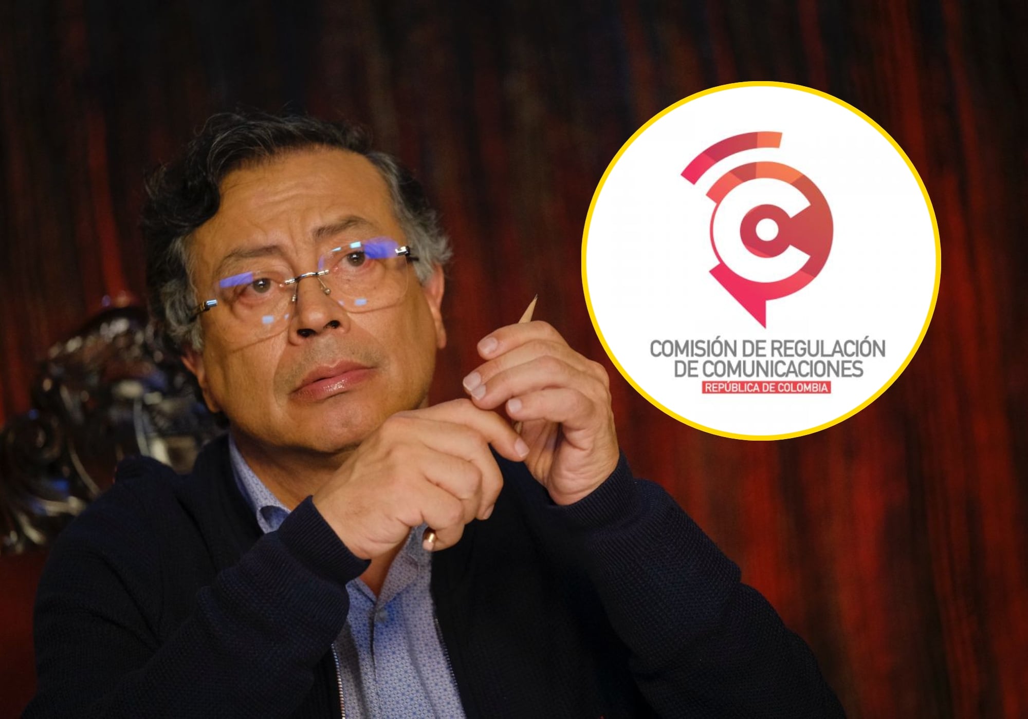 Petro advierte que “ha sido censurado en su propio país”, luego de que la CRC le negara su alocución. Foto: Presidencia /CRC.