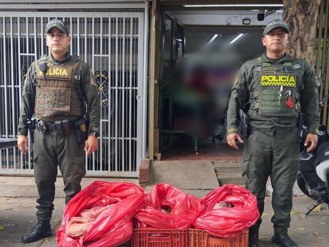 Un llamado a la comunidad para que verifique la procedencia de los alimentos. Foto policía Neiva.