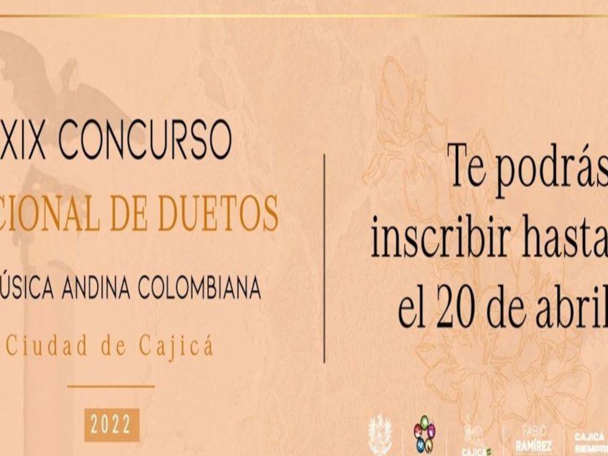 Llega la edición XIX del Concurso Nacional de Duetos y Música Andina Colombiana