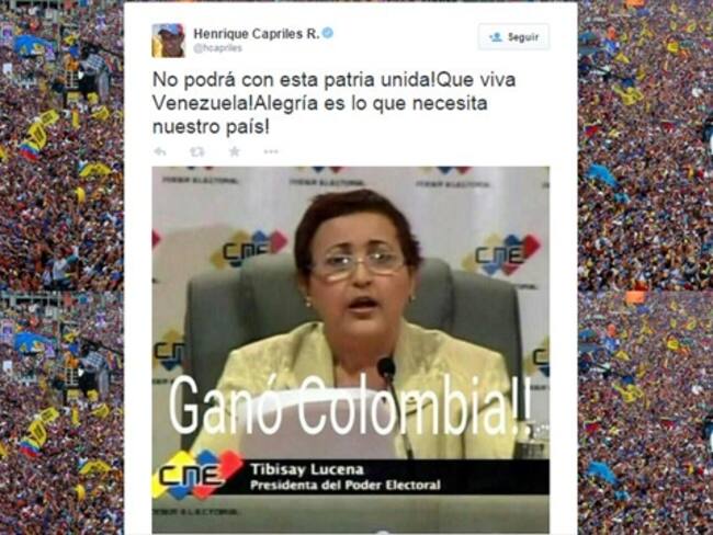 Demandan a Capriles por un meme sobre Autoridad Electoral en Venezuela