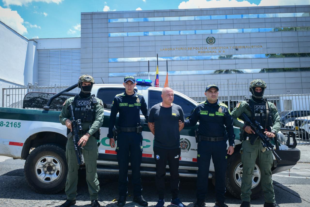 Capturado por narcotráfico de Colombia hacia Europa. Foto: Policía Meval.