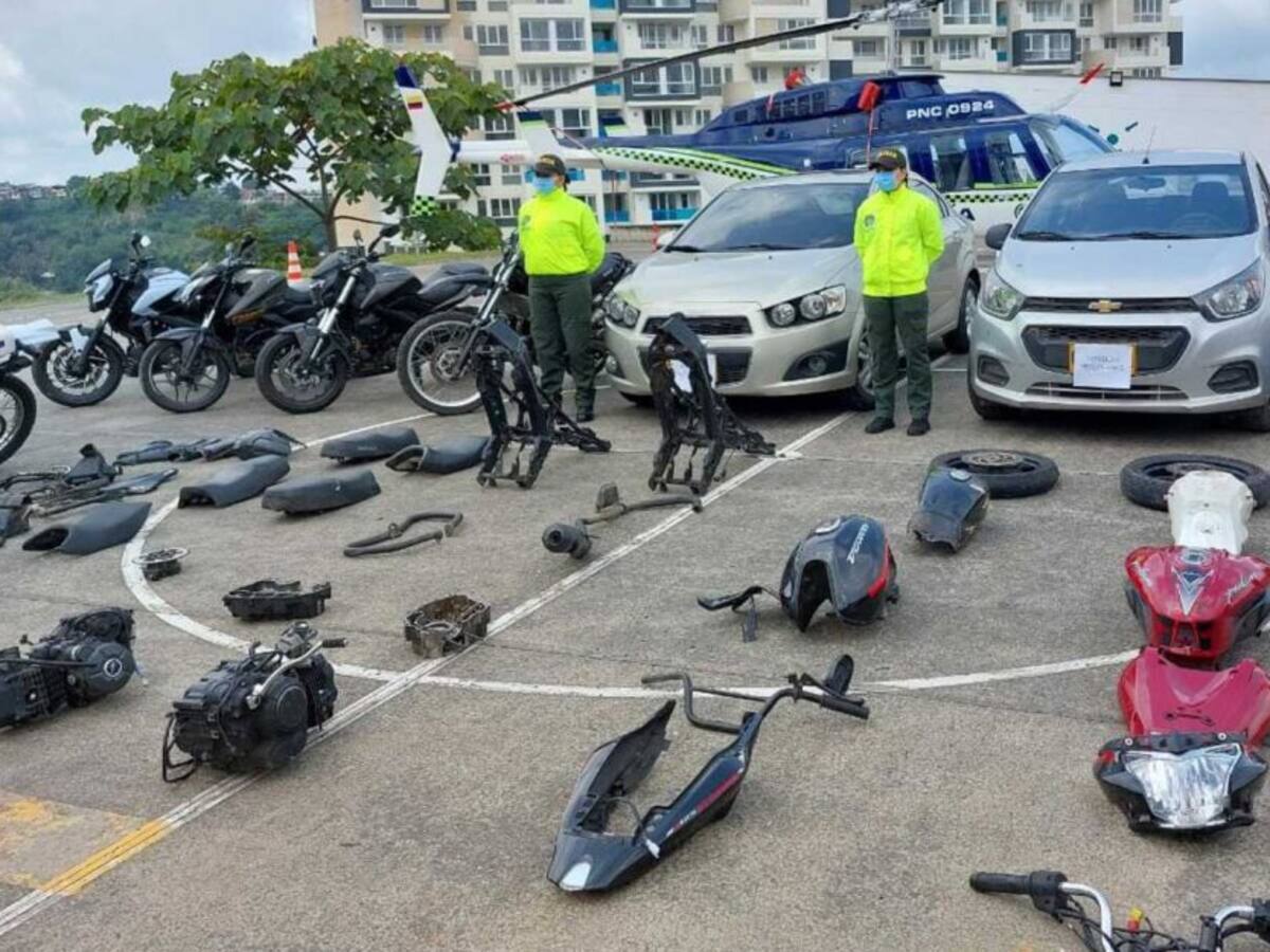 Autoridades recuperaron vehículos hurtados en varios barrios de Pereira