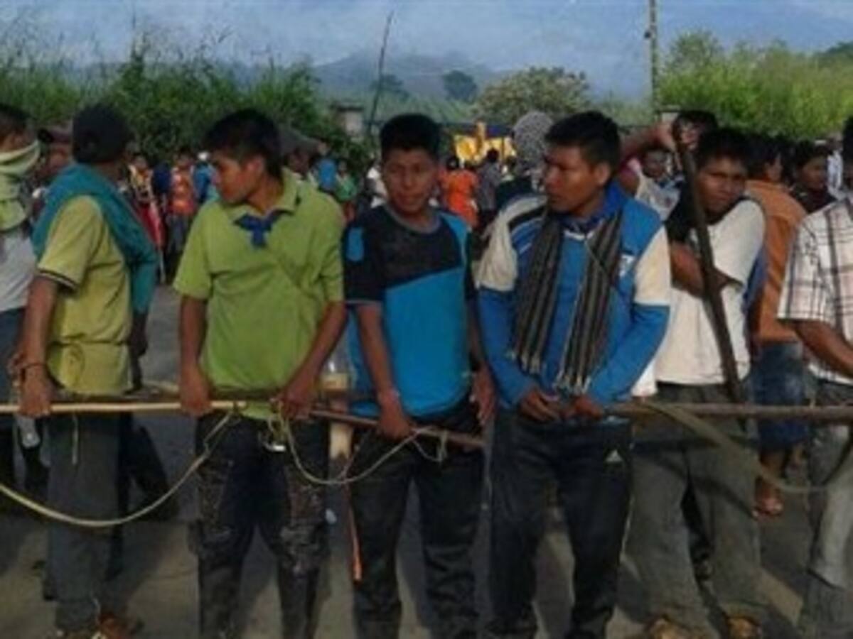 Tres uniformados permanecen retenidos por Guardia Indígena de Risaralda