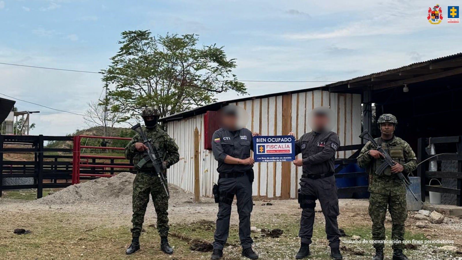 Fiscalía ocupa 42 bienes de presuntos testaferros de ‘Pacho Herrera’ por cerca de $45 mil millones. Foto: Fiscalía.