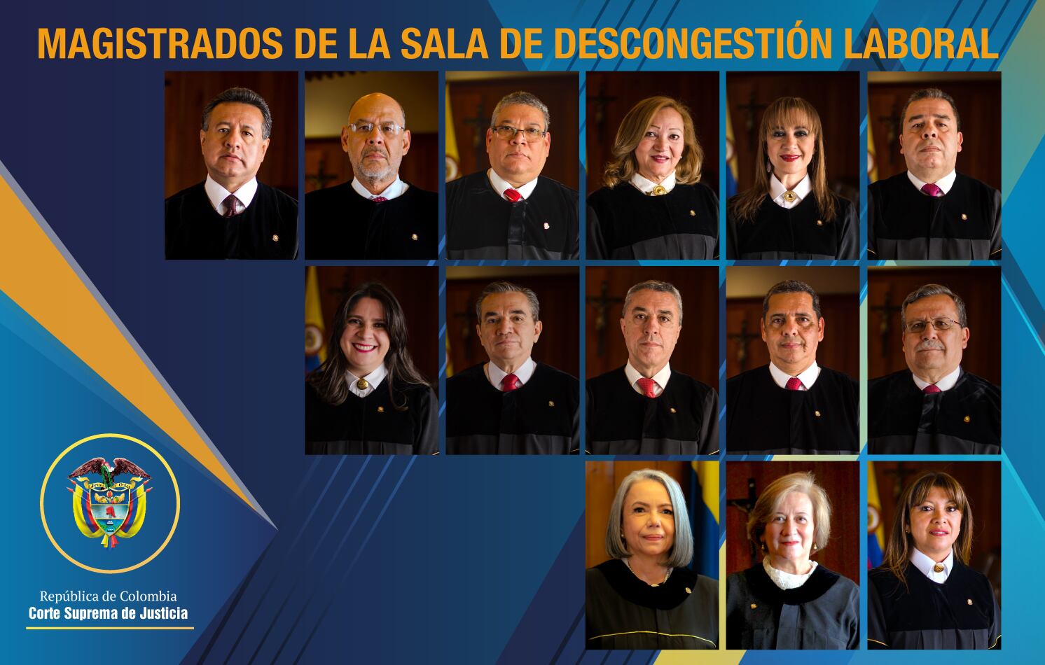 Magistrados de la Sala de Descongestión Laboral.