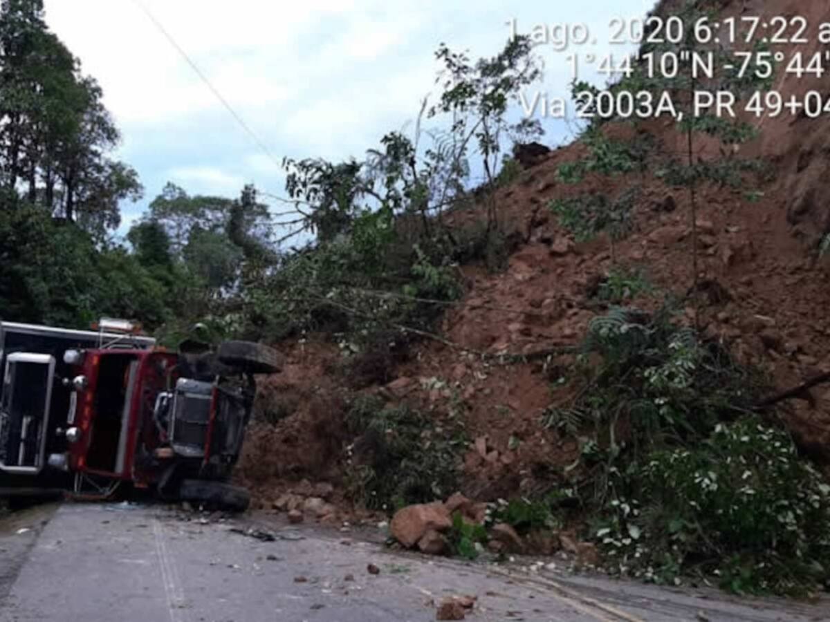 Derrumbe en la vía Suaza – Florencia mantiene sin oxígeno el Caquetá