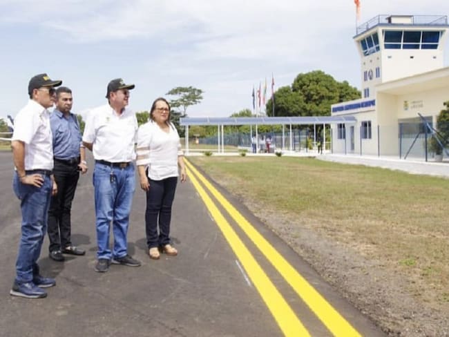 Mompox, Bolívar, abrió al servicio un renovado aeropuerto