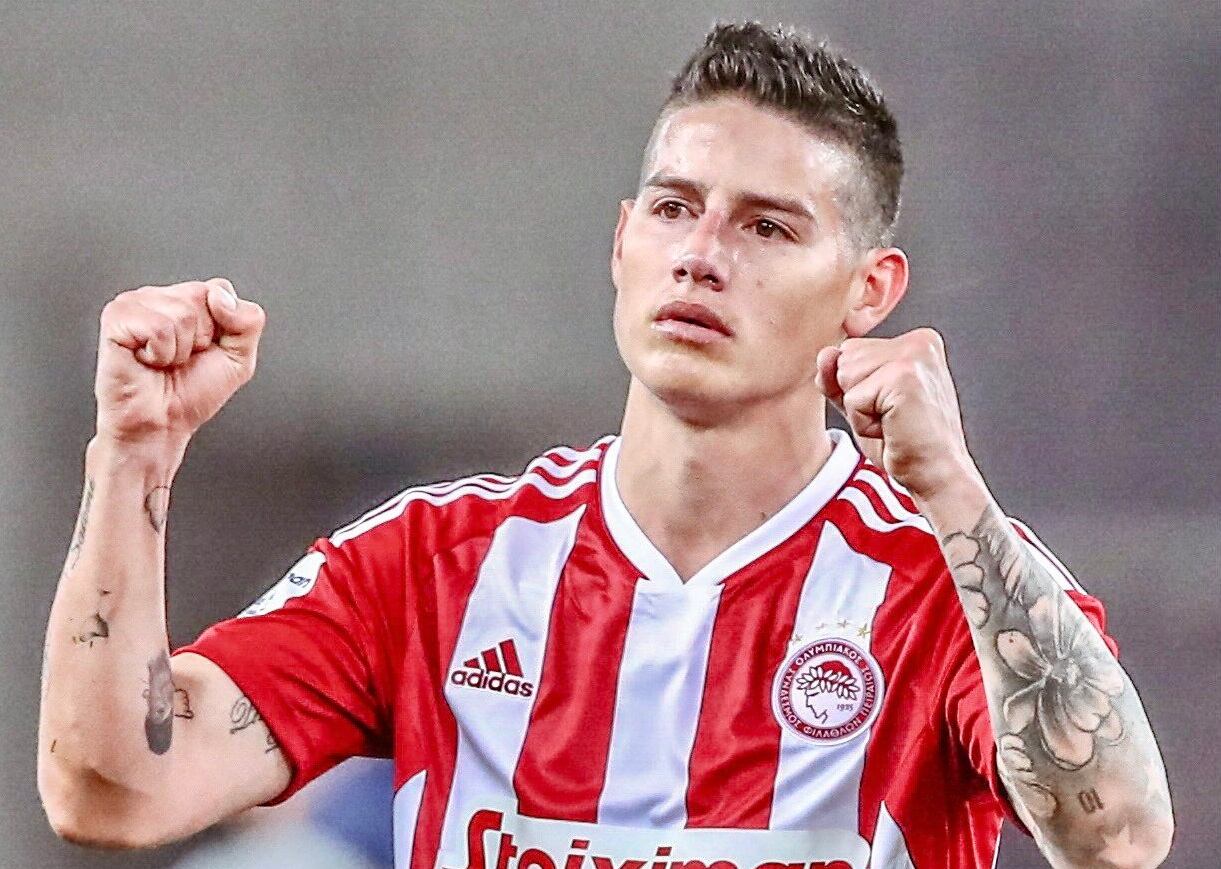 James Rodríguez regresó con el Olympiacos / @olympiacosfc