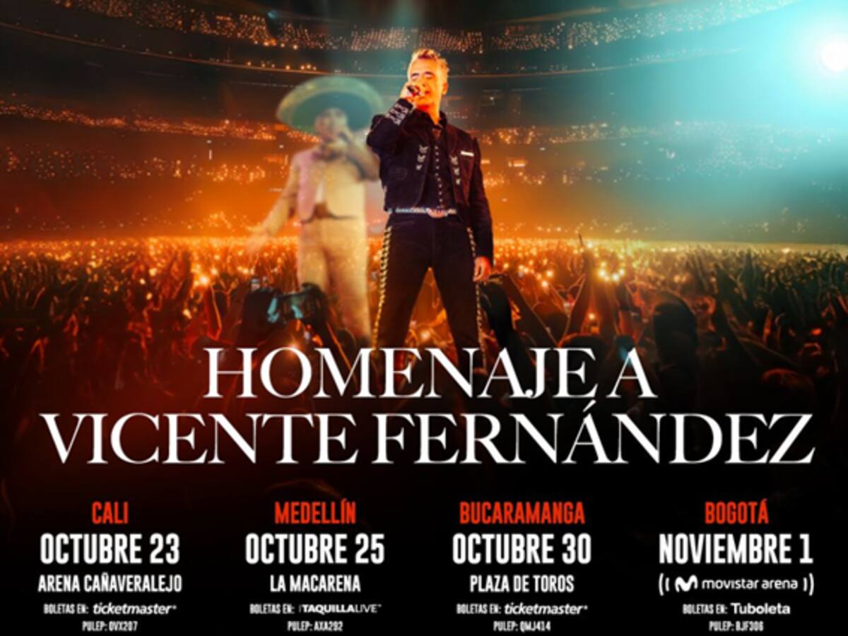 Alejandro Fernández llega a Bogotá, Medellín, Cali y Bucaramanga