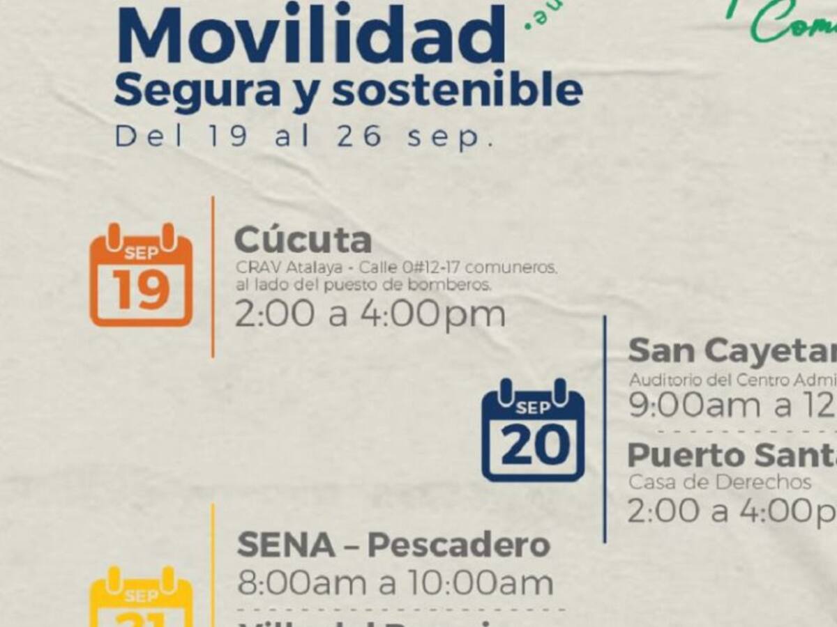 Comienza socialización de plan de movilidad en área metropolitana de Cúcuta