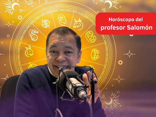 Él es el profesor Salomón, experto en la lectura del Horóscopo y el Tarot (Crédito: Profesor Salomón - Youtube) // De fondo: Imagen ilustrativa del horóscopo (crédito: Getty Images).