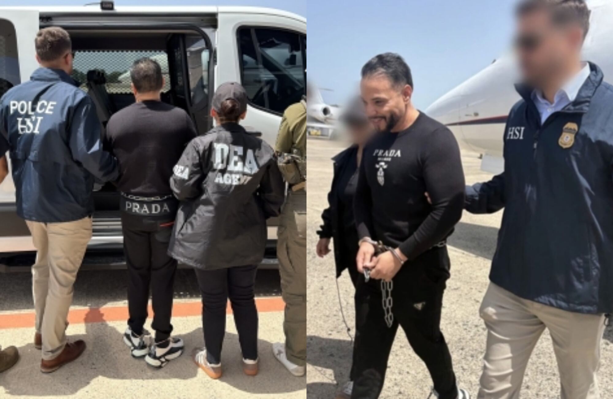 Extradición de Erick Randhiel Mosquea Polanco, alias ‘Ramon’. Fotos: Departamento de Justicia