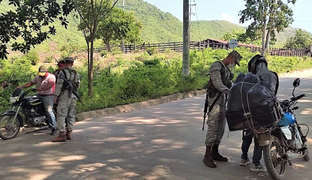Las requisas son constantes en los Montes de María para evitar un recrudecimiento de la violencia.
