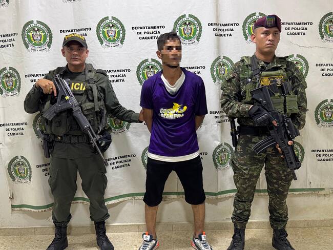 Señalado de raptar a una niña de 12 años en Andes, Antioquia. Foto Policía Caquetá.