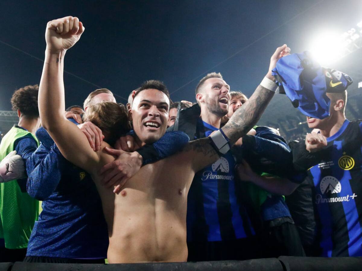 Inter queda campeón de la Supercopa con gol de Lautaro Martinez sobre el final del partido