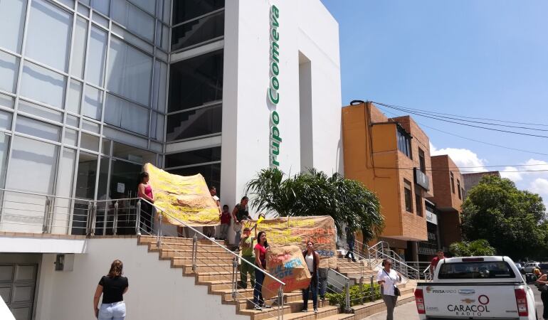 Protestas de usuarios de Coomeva en Cúcuta