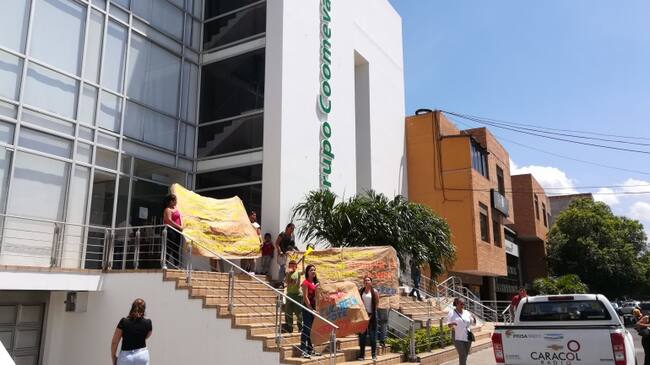 Protestas de usuarios de Coomeva en Cúcuta