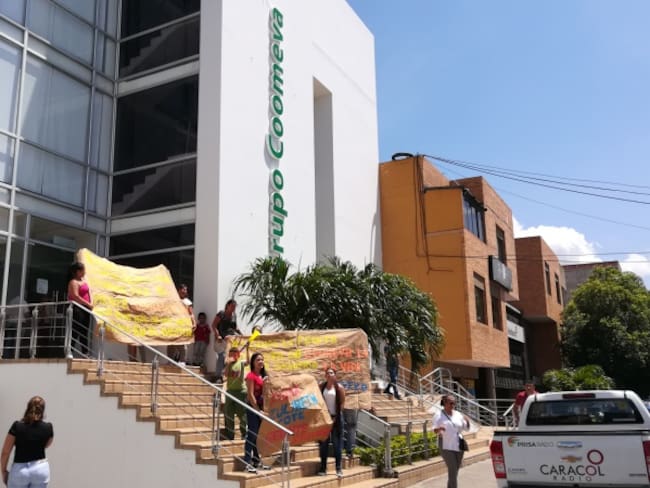 Protestas de usuarios de Coomeva en Cúcuta