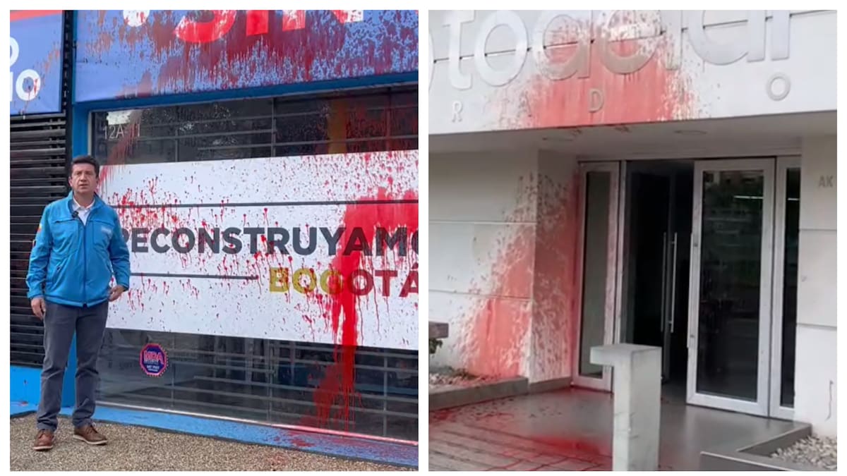 Vandalizan sede de campaña de Diego Molano y edificio de Radio Todelar en Bogotá