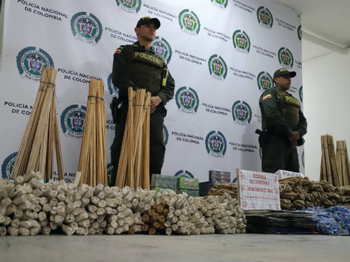 Más de 300 kilos de pólvora avaluados en 50 millones fueron decomisados en Manizales