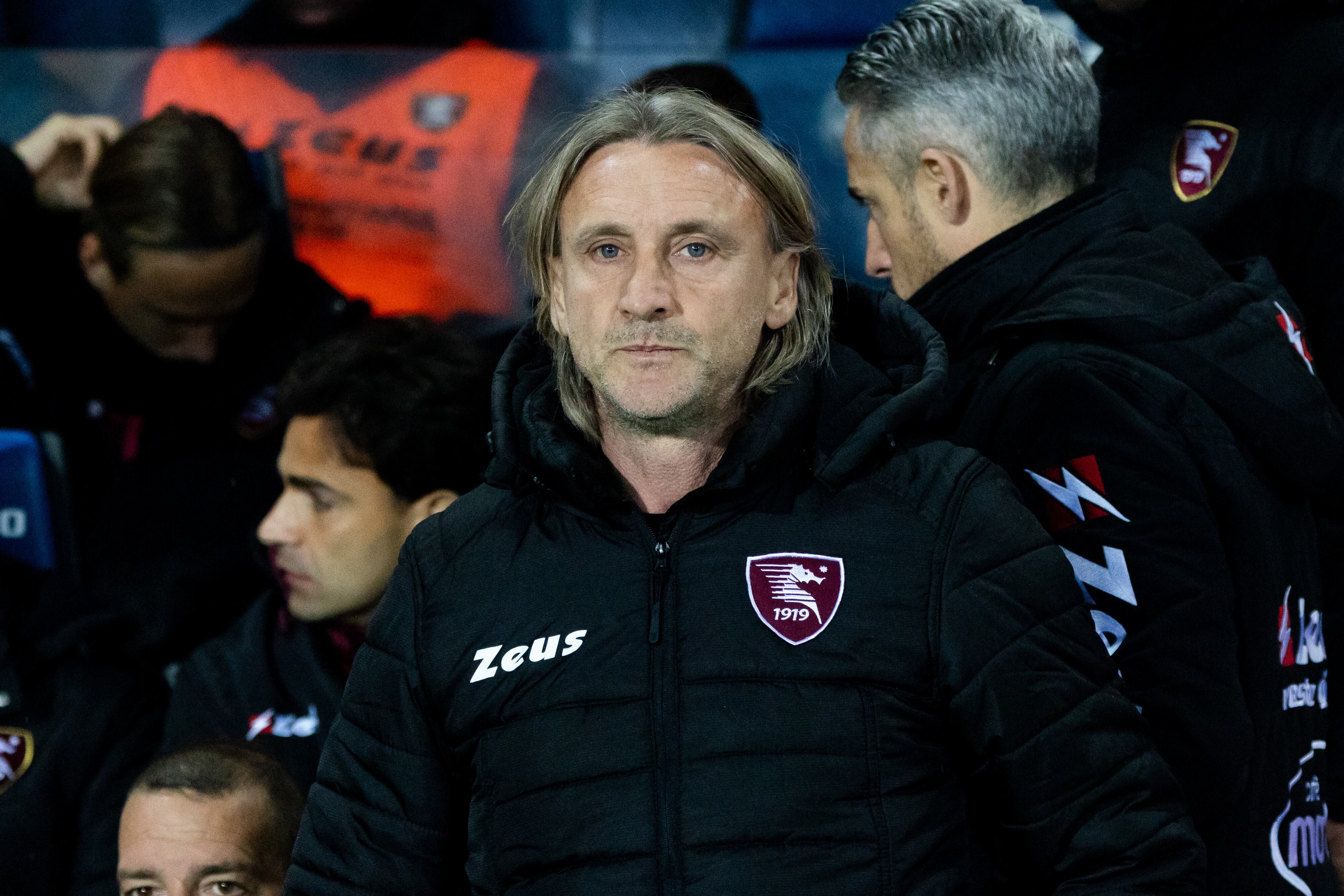 Davide Nicola, entrenador del Salernitana. (Photo by Mairo Cinquetti/NurPhoto via Getty Images)