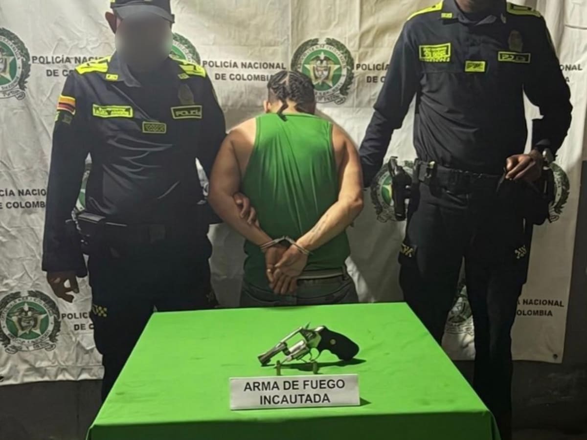 Capturado presunto delincuente por portar un arma de fuego ilegal en el barrio Arroz Barato