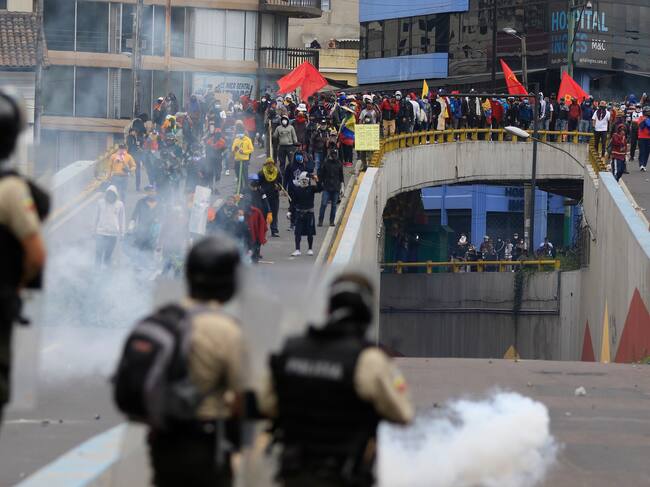 Protestas en Ecuador. (Photo by Franklin Jacome/Agencia Press South/Getty Images)